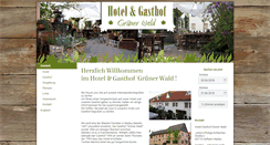 Desktop Screenshot of hotel-gruener-wald.de